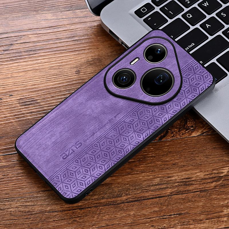 EUCAGR PU Leather Phone Case for Huawei Pura 90 Pro Max Shockproof Soft Protection Back Cover for Huawei Pura 90Pro Bumper Coque
