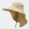 New Spring and Summer Sunshade Bucket Hat Women's Outdoor Jungle Mountaineering Fishing Hat Neck Protector Big Brim Men's Quick-drying Hat