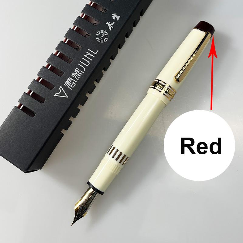 Limited White! WingSung 630 Large Resin Piston Fountain Pen N0.8 Iraurita EF/F/M Nib Gold Clip Business Student Writing Gift Pen