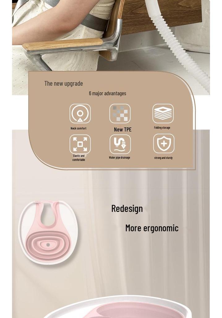 Versatile Shampooing Basin for All Ages: Suitable for Seniors, Pregnant Women, Children, and Patients. Perfect for Home Hair Care.