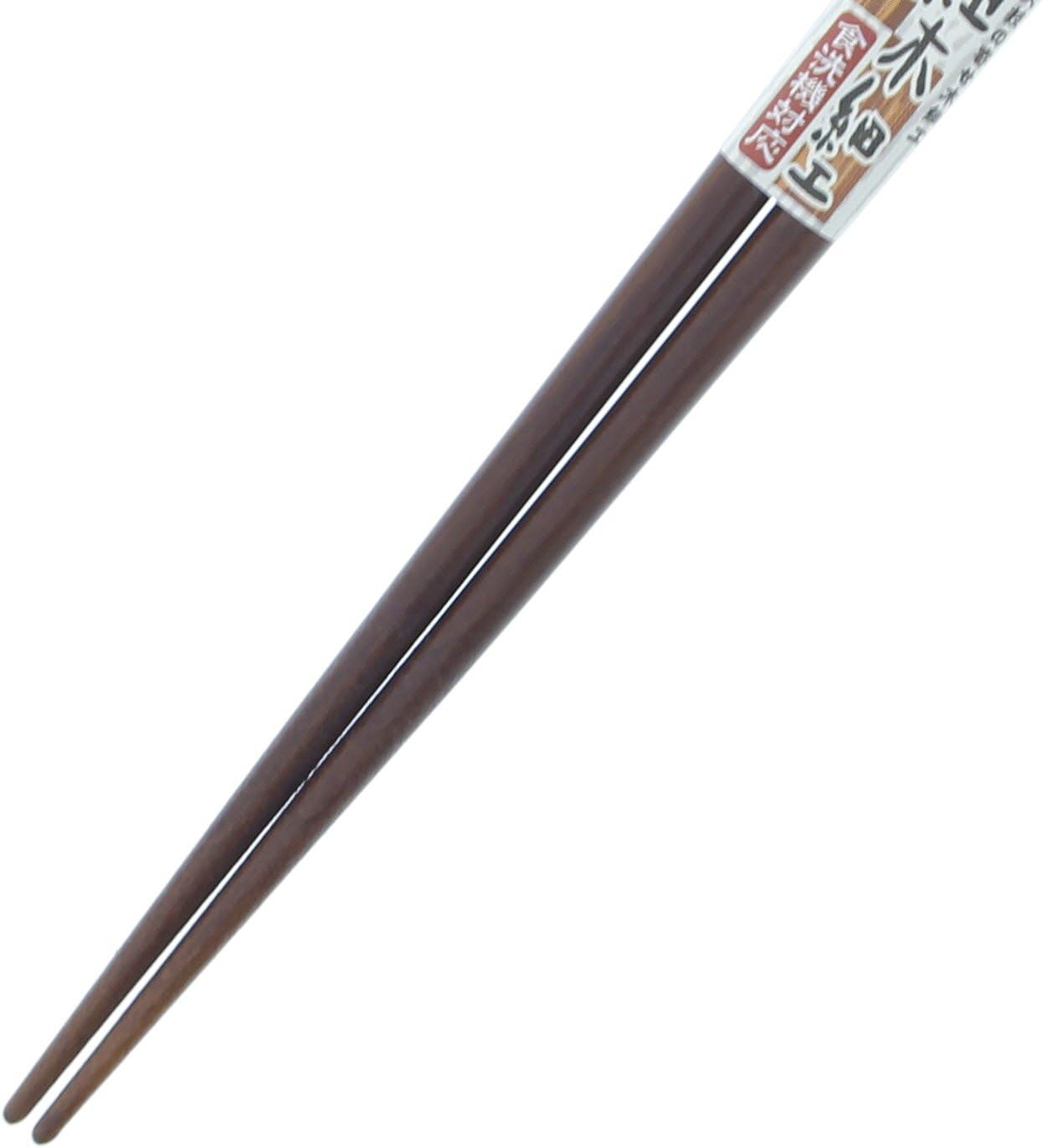 Ishida kumiki Japanese Norikura dishwasher Japanese-made chopsticks, (traditional woodworking) design, pattern, safe, non-slip, 23cm, brown.