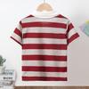 Kids' Striped Multicolor Polo Shirt - Boys' Gentleman Casual or Girls' Solid Short Sleeve Tee