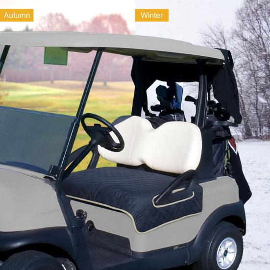 Heated Golf Cart Seat Cover Adjustable Waterproof Non-Slip Universal Winter USB Electric Golf Cart Seat Warmer Mat Towel Blanket