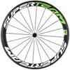 SUPERTEAM 50mm Clincher Wheelset 700c 23mm Road Bike Carbon Wheels (White/Green)