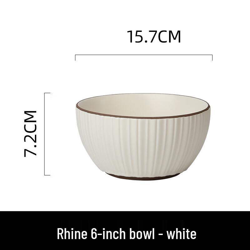 ZISIZ Rhein Weiß Keramik Speiseschüssel