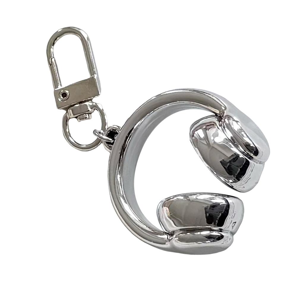 Stylish 3D Headphone Keychain Bag Pendant for Backpacks User Friendly Resin Creative Gift for Friends and Students