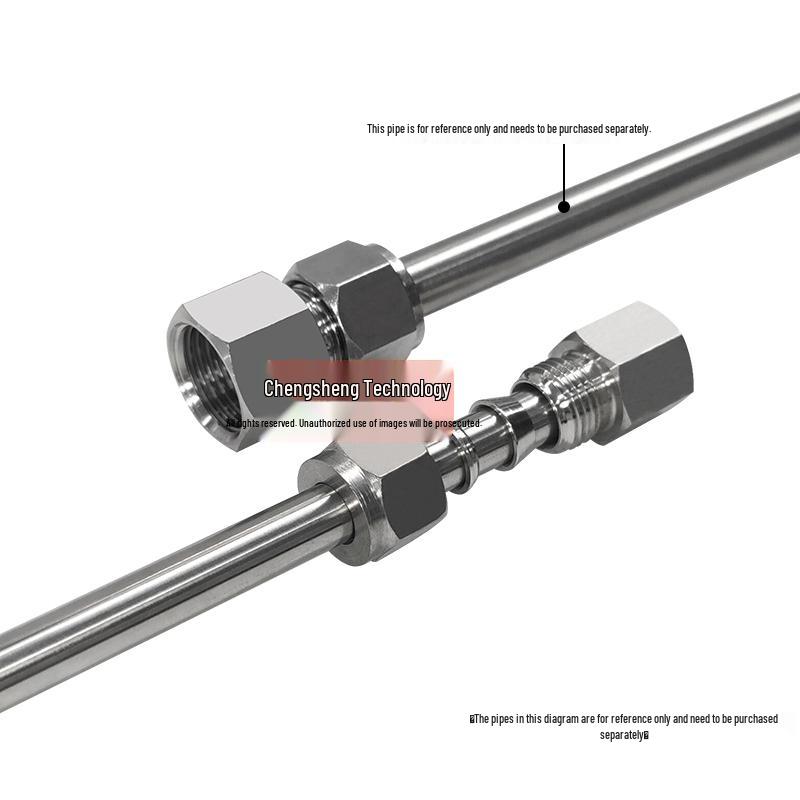 304 Stainless Steel Internal Thread Sleeve Connector for Pressure Gauge with Single & Double Sleeve Options