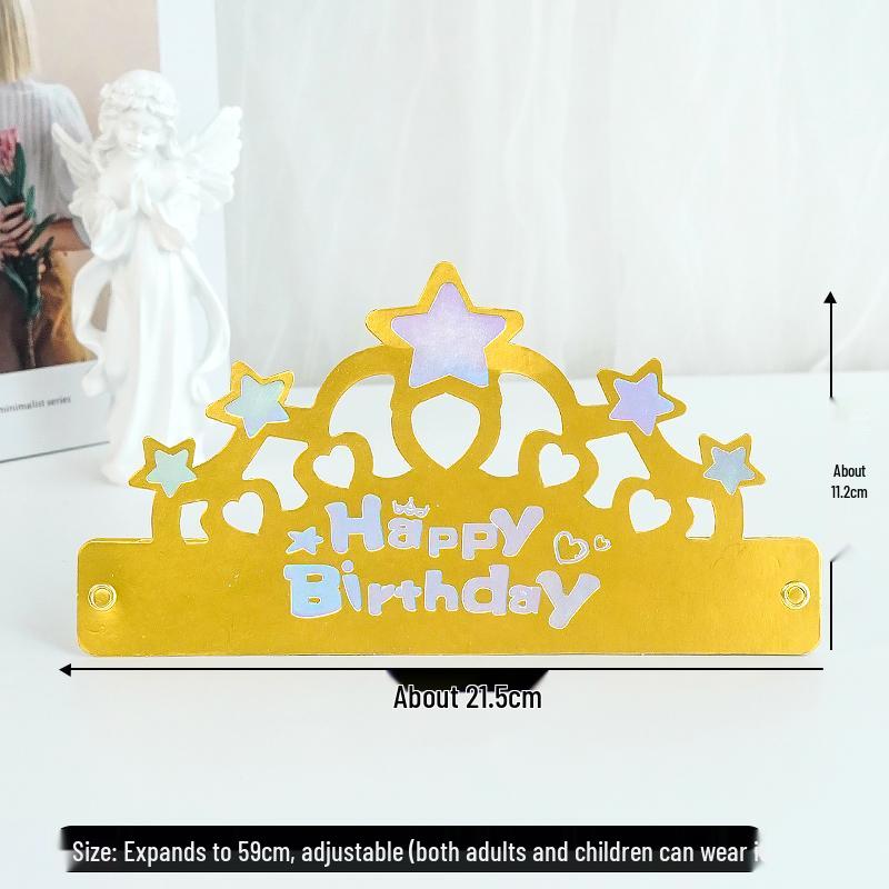 2025 Birthday Hat for Kids & Adults - First Birthday Party, Photo Props, Cake Hat