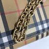 [Pre-Owned] Brown Coated Canvas Wallet With Gold Hardware - Very Good #5I7B25