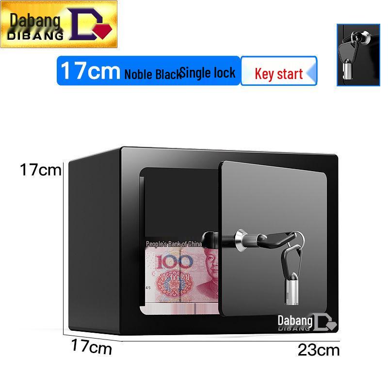 Secure Small Office/Home Steel Anti-Theft Safe with Mechanical Key Lock for the Elderly