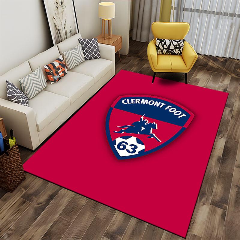 Clermont Foot Logo Carpet Design suitable as a non-slip mat for the living room or bedroom sofa