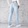 Summer New Women's Jeans Fashion Simple Slim Straight Light Blue Trousers