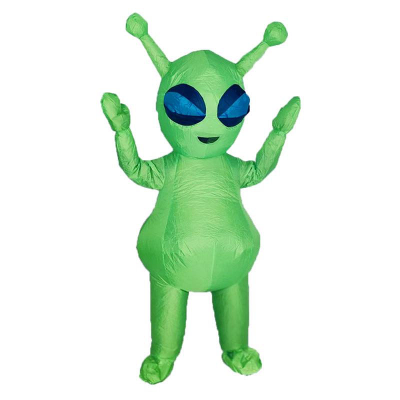 Halloween Inflatable Alien Ghost Costume: Funny Cartoon Mascot Prop