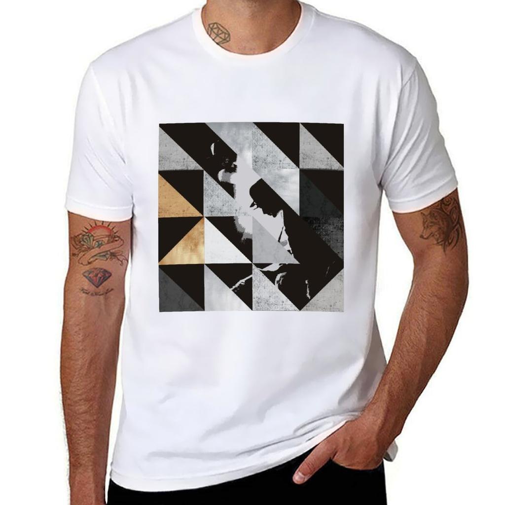 U2 Rattle And Hum Triangles Tshirt Basic Breathable Solid Color Tshirt