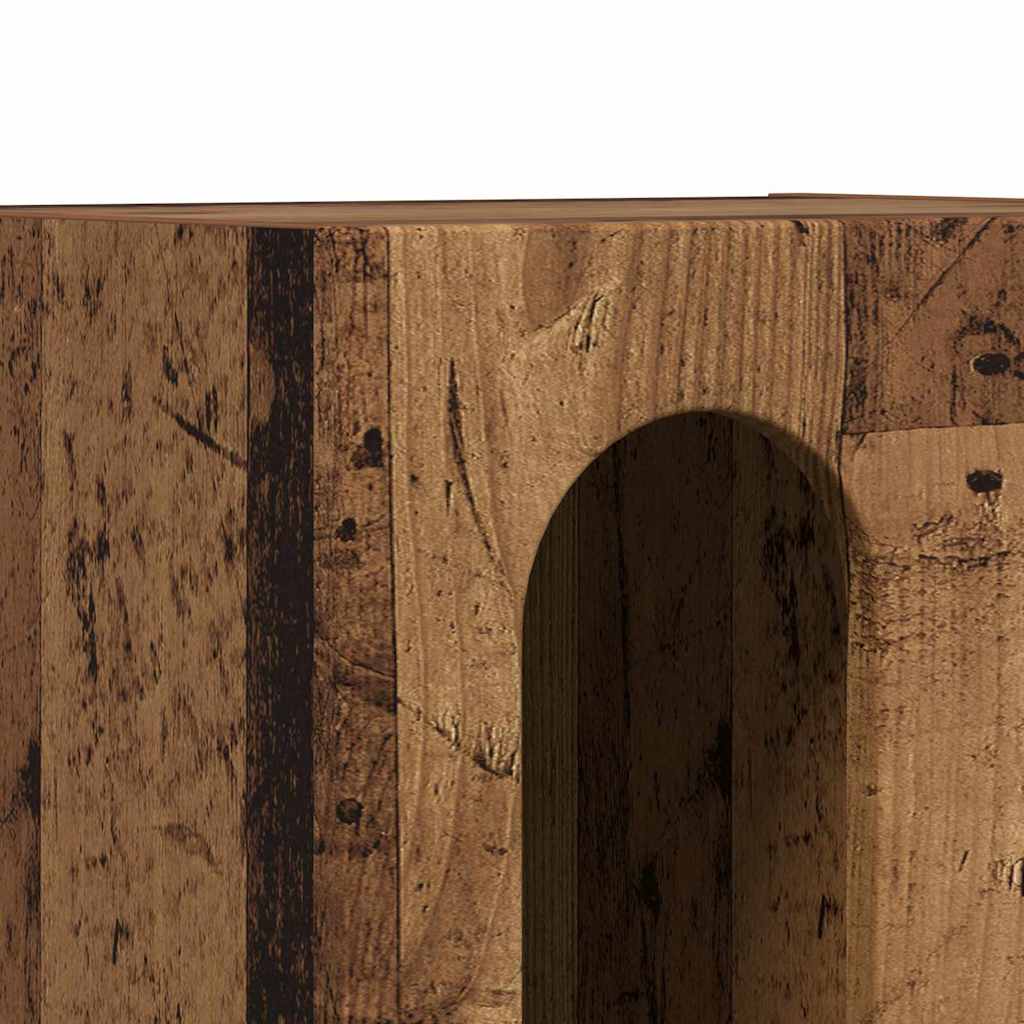 Nightstand Reclaimed Wood Look 40 x 35 x 50 cm Engineered Wood