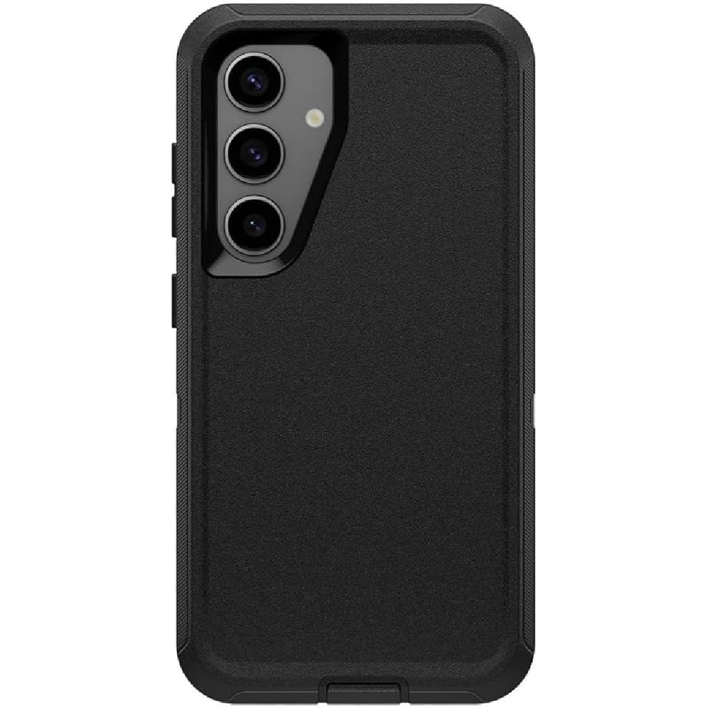Defender Case for Samsung Galaxy S24 Ultra- Black, Heavy Duty Shockproof Dustproof, Rugged & Durable, with Port Protection, Includes Holster Clip