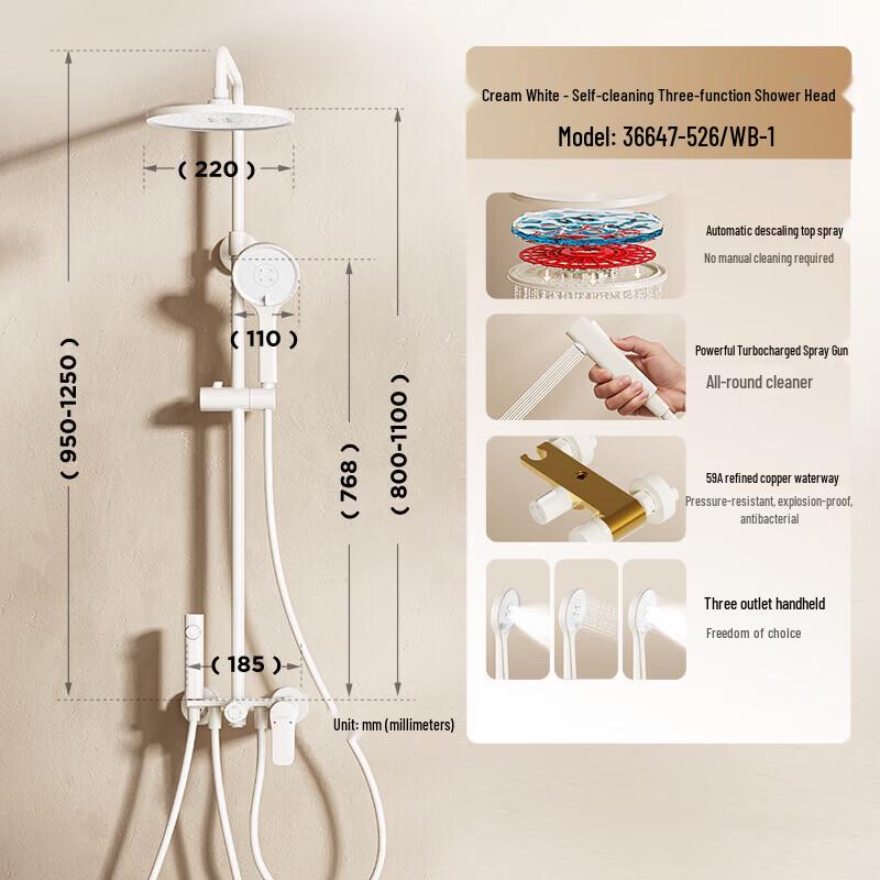 JOMOO 4-Function Pressurized Shower System