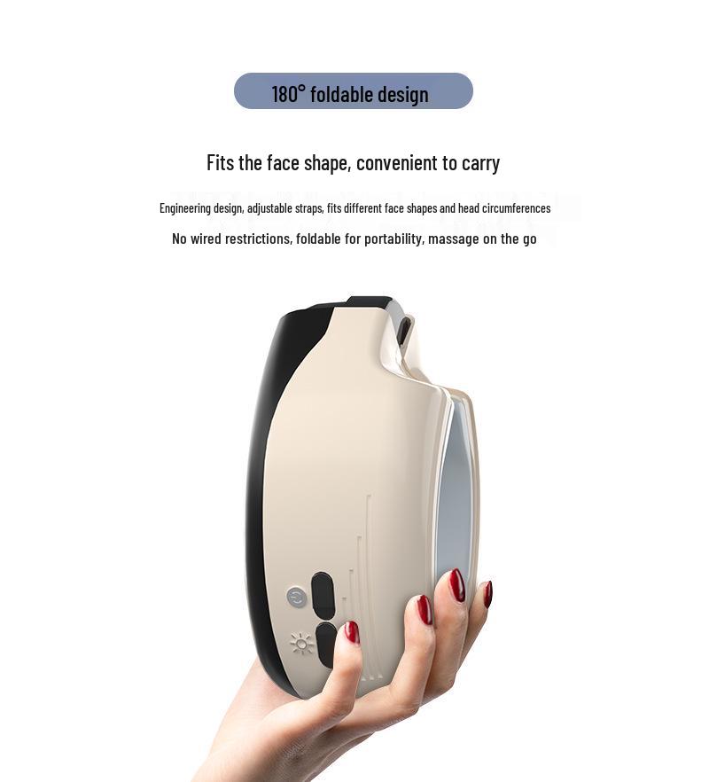 Rechargeable Eye Massager with Heat & Smart Massage for Eye Fatigue Relief
