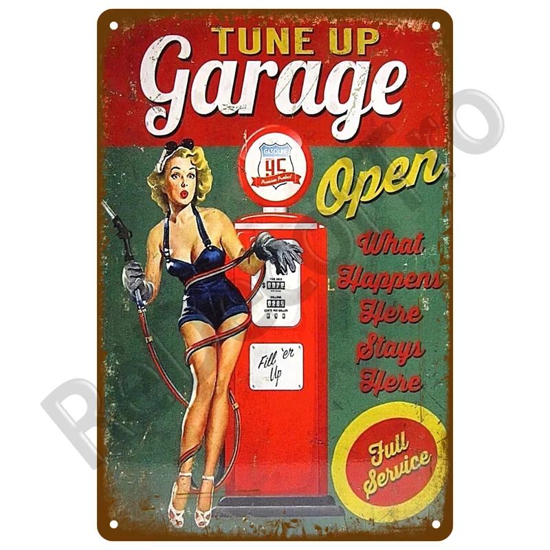 Tin Sign Poster Decorative Plates Wall Stickers Pub Garage Home Decor Auto Parts Vintage Motor Car Parts Service Metal Sign Art