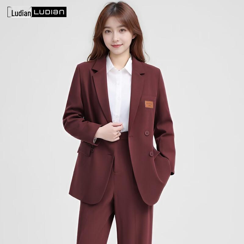 LUDIan Women's Relaxed Fit Long Sleeve Blazer