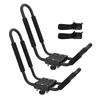 Kayak Roof Rack J Shaped Bar Rust Proof Metal Canoe Carrier Car Top Mount for Surfboard Sailboat