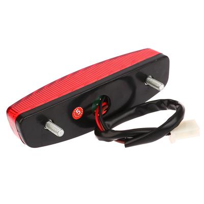 Led 3Wire 12V Brake Stop Light License Taillight Red For Atv Off-Road Motorcycle Running Tail Light Universal 12V Red