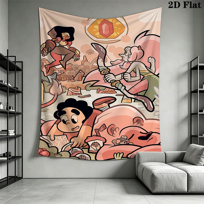 Steven Universe Pattern Home Decor Tapestry, Wall Hanging, Decorative RV Wall Cloth.MGT0918498
