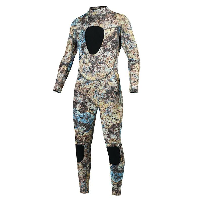 Mens Womens Neoprene Wetsuit Snorkeling Surfing Diving 1.5-7mm Thermal Full Body Suit Camo Pattern