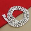 Metal Silver-plated Neck Chain Luxury Exaggerated Men Necklace Fashion 10MM Twists Necklace  Party