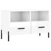 VidaXL Meuble TV Blanc brillant 80x36x50 cm Bois d'ingénierie 828982