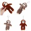 Stuffed Animals Plush Sloth Keychain Bag Charm Sloth Plush Toy Sloth Small Pendant  Schoolbags