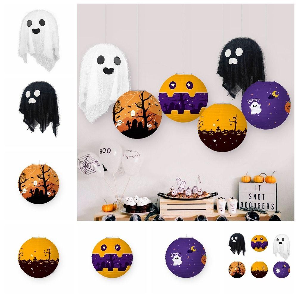 

Ghost Halloween Paper Lantern Paper Halloween Hanging rPops Festival Ghost Lanterns Scene Supplies