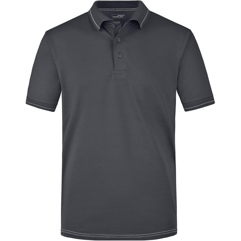 James and Nicholson Mens Elasticated Polo Shirt