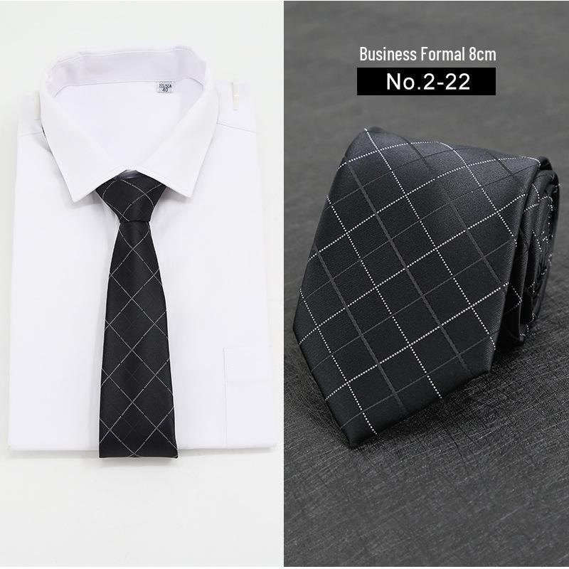 Men's Formal Business Casual Solid or Striped Tie