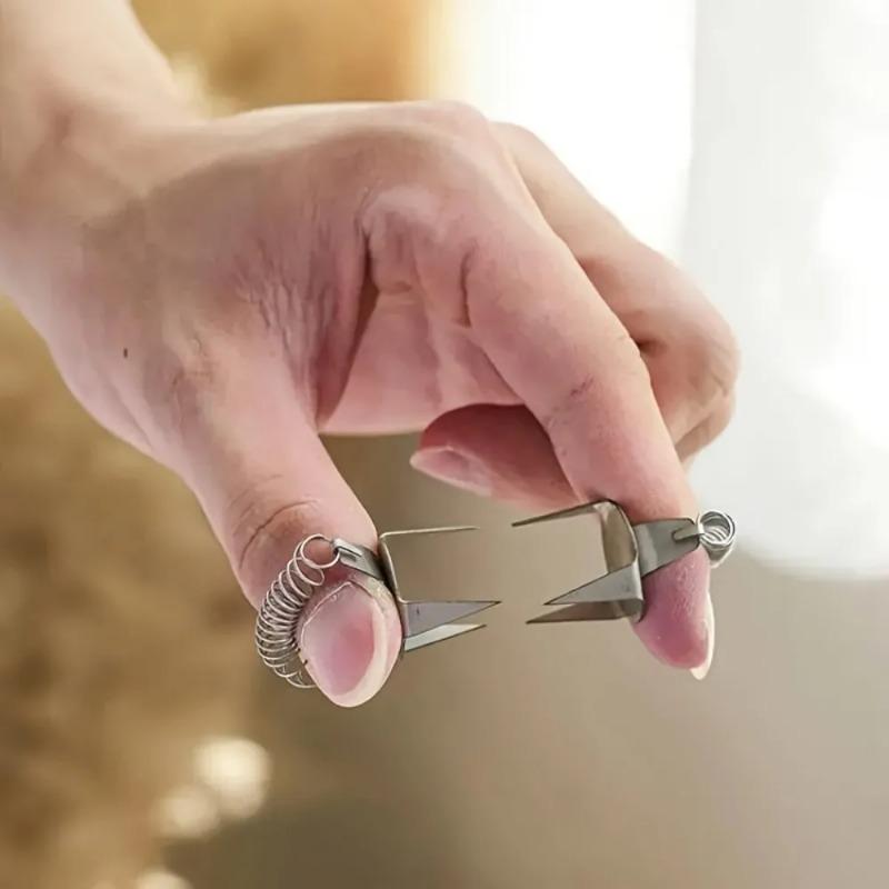 2 Stück Keramik Glasurwerkzeug Edelstahl Fingerspitzen Tauchglasur Clip Schwallen, Fingerspitzen Glasieren und Daumen Färben