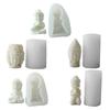 Buddhas Statue Candle Silicone Mold 3D Figure Aromatherapy Plaster Molds Handmade Soap Resin Mould DIY Cake Chocolate