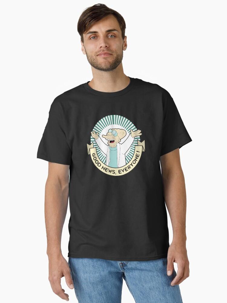 Milo Murphy's Law Professor Farnsworth - Good News Everyone! Classic Unisex T-Shirt