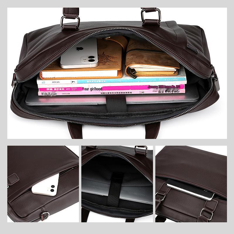 14-15 Inch Crossbody Briefcase: Large Capacity Laptop Bag