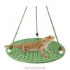 Reptile Summer Hammocks Lizards Hammock Bearded Dragons Round Crocheted Net Hammock Bed Crocheted Supplies