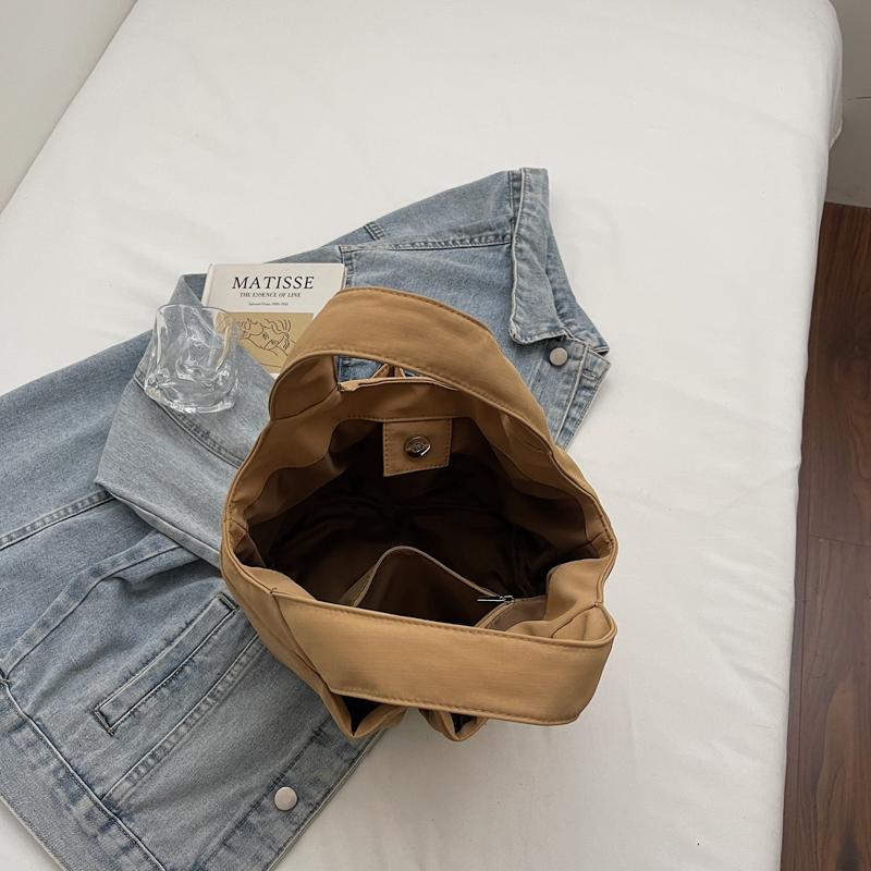 Multi-Color Fabric Handheld Tote Bag Lightweight Spacious Casual Daily Use Bag