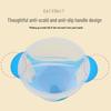 Durable, Non-Slip Suction Bowl Set for Toddlers: Includes Training Bowl, Temperature-Sensitive Spoon, Fork, and Lid