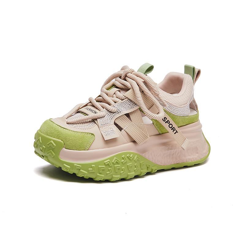 New Dad Shoes for Women Fashionable Thick-soled Sports Single Shoes