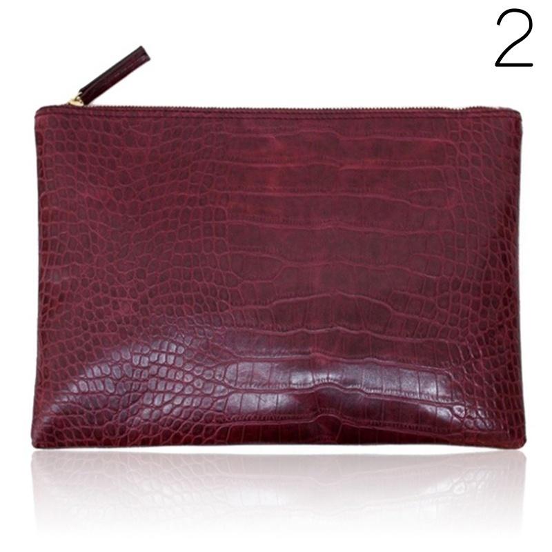 Damen Clutch Tasche mit Krokodilprägung Leder Umschlagtasche Clutch Abendtasche Damen Clutches Handtasche