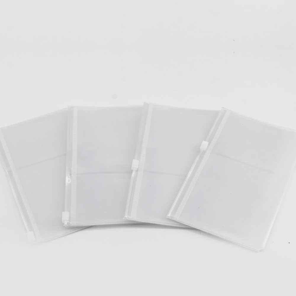 Standard-Taschen-Kartenhalter Aufbewahrungs-Notizbuch Aufbewahrungstasche Notizbuch-Reißverschlusstasche PVC-Reißverschlusstasche Journal-Planer Kartenhalter