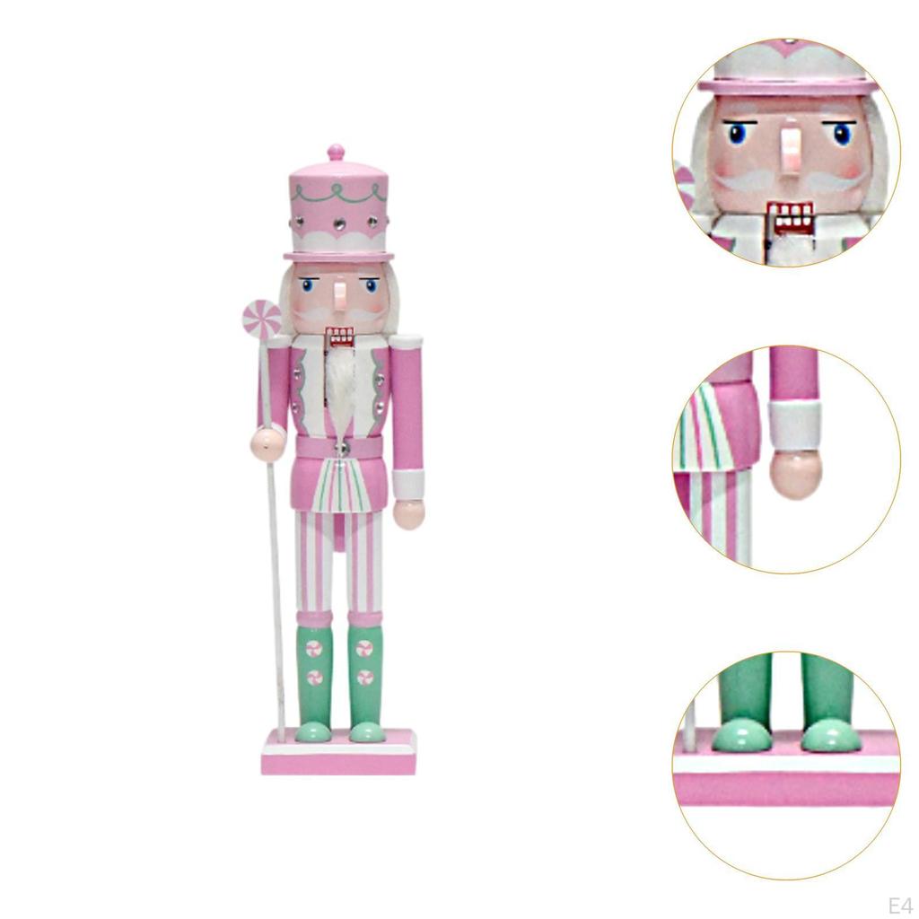 Nutcracker Ornaments Christmas Photo Props Painted Decorative Traditional Desktop Decor