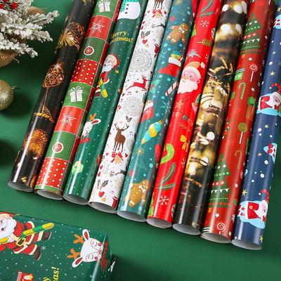 Weihnachts- und Geburtstags-Geschenkpapier mit Blumenstrauß-Design