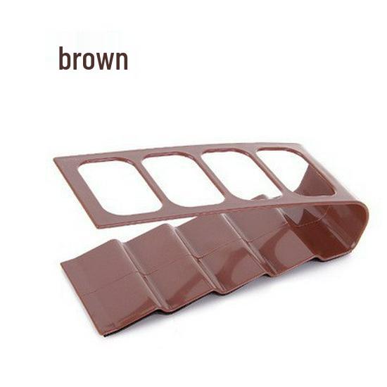 Korean 4-Grid Remote Control & Phone Organizer: Plastic Desktop Stationery Holder