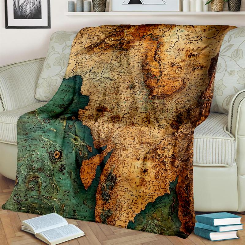 29 Style New Retro Marine Nautical Chart Compass Blanket,Soft Throw Blanket for Home Bedroom Bed Sofa Travel Office Cover Kids