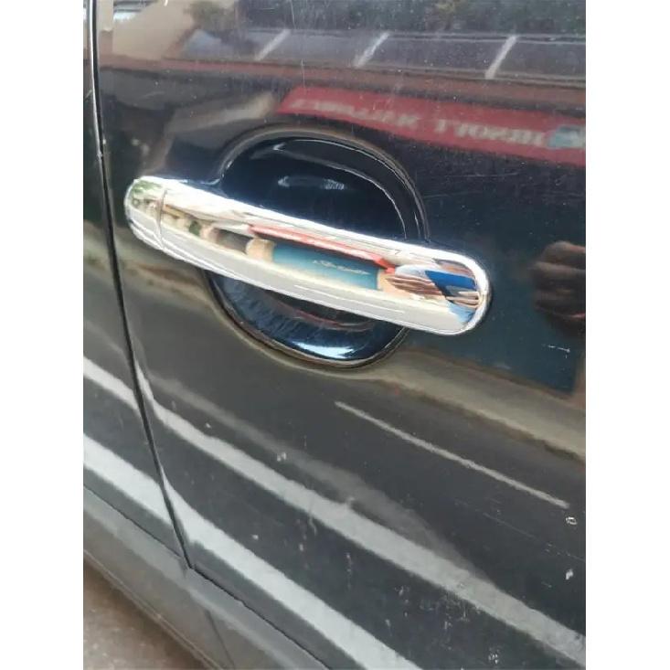 For Seat Ibiza 2009 -2012 - 2016 -2018  ABS Chrome Carbon Fiber Car Door Handle Cover Sticker Trim Car Styling Accessories