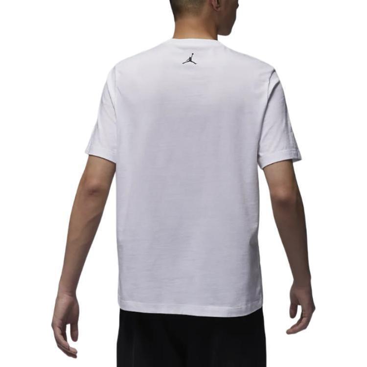 Jordan J Sprt Wm Df Ss Tee Letter Print Crew Neck Short Sleeve T-Shirt Men Tops White FZ1926100